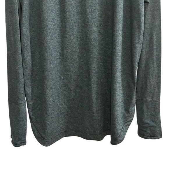 Athleta Women's Green Cowl Neck Hoodie Sweatshirt Size L Relaxed Fit - Picture 9 of 11